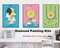 Diamond Painting Kits for Adults, 3 Pack Tarot Cards 5D Diamond Art Kits, Full Drill DIY Crafts for Adults Home Wall Decor Gift Diamond Dots Moon Sun Stars Diamond Art Kits12X16Inches